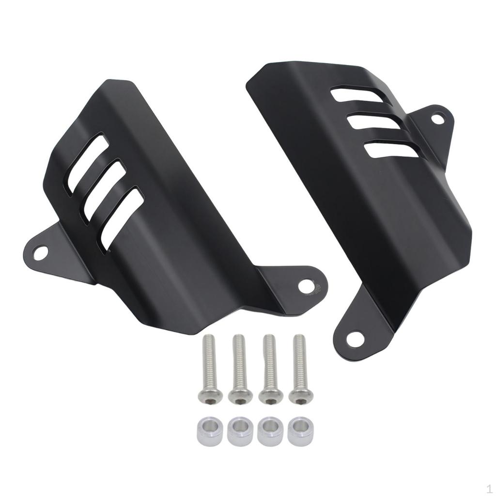 Front Fork Guards Protectors Mount Protection Cover, Black Sturdy Slider Covers