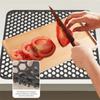 Silicone Kitchen Sink Mat Heat Insulation Drain Pad Multifunctional Countertop Mat  Desktop