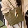 2025 Fashion Retro Casual Simple Personality Tote Bag New Niche Design Shoulder Bag Woven Underarm Bag