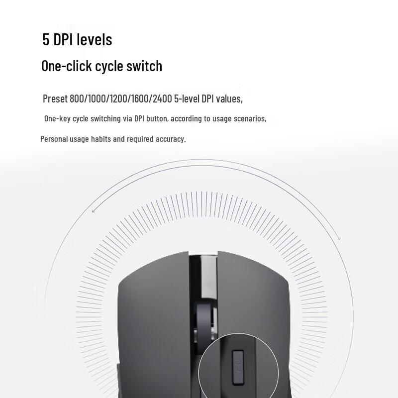 Rapoo M350L Multi-mode Ergonomic Wireless Mouse