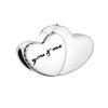 Новый попкорн You and Me Lover Bow Семейный дом Diy Beadfit Подвески Серебро 925 Браслет Diy Женские оригинальные бусины Ювелирные изделия