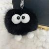Natural Fox Fur Key Ring for Women Luxury Bag Car Keychain Cute Gift Fluffy Plush Dolls