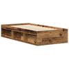 Bed Frame without Mattress Vintage Wood Look 100 x 200 cm Wood Based Material