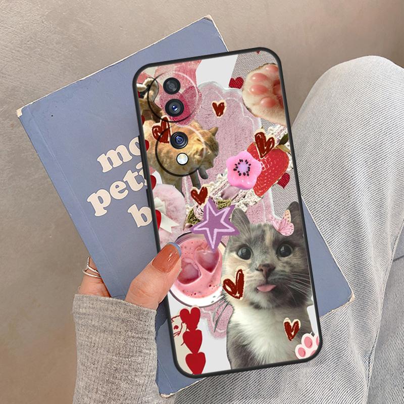Забавный Милый Котенок Эстетичный Чехол Для Honor Magic 8 7 6 5 Pro Чехол Для Honor 400 200 X9c X9b X9a X8a X8b 50 70 90 Lite