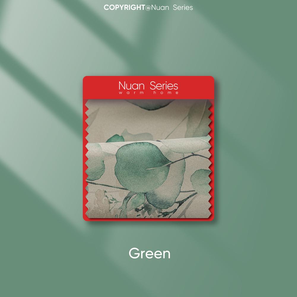 1 шт. серия Nuan, затемнение 70-80%, расписанные вручную зеленые шторы с растительным принтом, шторы в американском пасторальном стиле для спальни, гостиной, домашнего декора