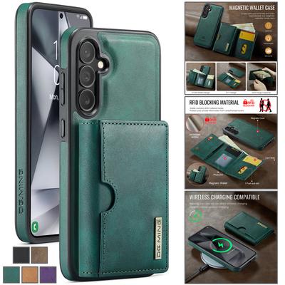 Магнитный отстегивающийся чехол-книжка из кожи 2 в 1 для Samsung Galaxy S25 FE S25 Edge S24 Plus S23 S22 S21 Ultra, кошелек, карман для карт, задняя крышка, коке