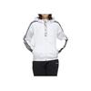 Neo Faves Hooded Sports Jacket With Alphabet Floral Logo Women Outerwear White FP7321