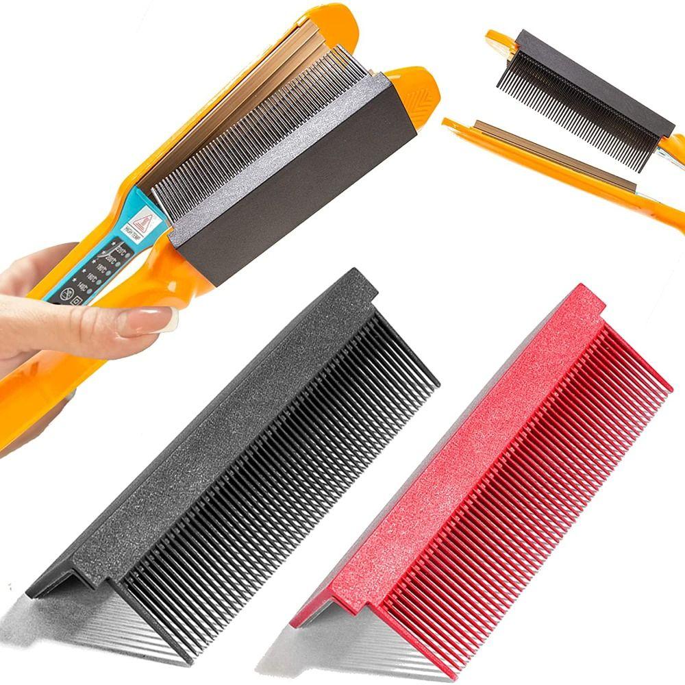 Инструмент для укладки Расческа из углеродного волокна Парикмахерская расческа для выпрямления Насадка Выпрямитель для волос