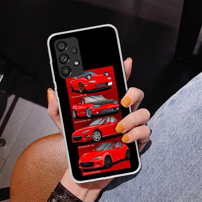 JDM Машина MX5 Милый Чехол для Телефона Для Samsung Galaxy A52 A32 A22 A12 A51 A31 A50S A30S A20S A10S Note 20 Ultra 10 Plus S10 A72 A71 Gal
