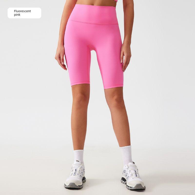 Lu Same Yoga Shorts Women's Summer New Free Size No Embarrassment Line Belly Contracting Hip Lifting Sport Workout Cropped Pants