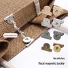 Strong Magnetic Snap Buckle for Leather Bags - Invisible, Stitch-Free Magnetic Closure