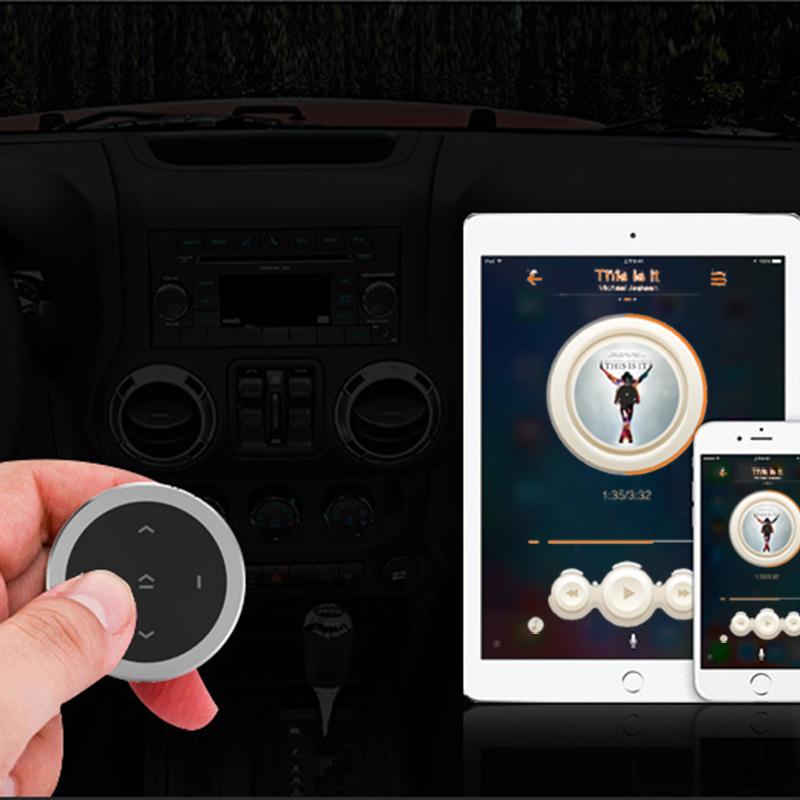 Mini Wireless Media Button Remote Controller Car Motorcycle Bike Steering Wheel MP3 Music Player Controller for IOS Android