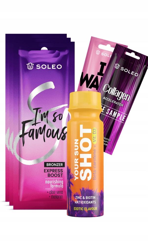 Soleo I'm So Famous 3x15ml Tanning Bronzer + Freebies