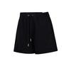 As W J Flt Flc Ss25 Fashion Simple Lace-Up Three-Quarter Casual Shorts Women Shorts Black HJ1339-010