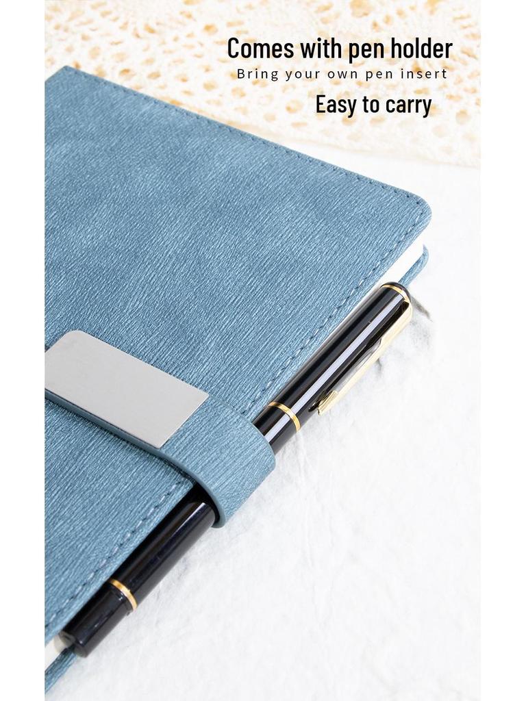 2025 Thickened A5 Business Notepad with Custom Logo and Square Buckle