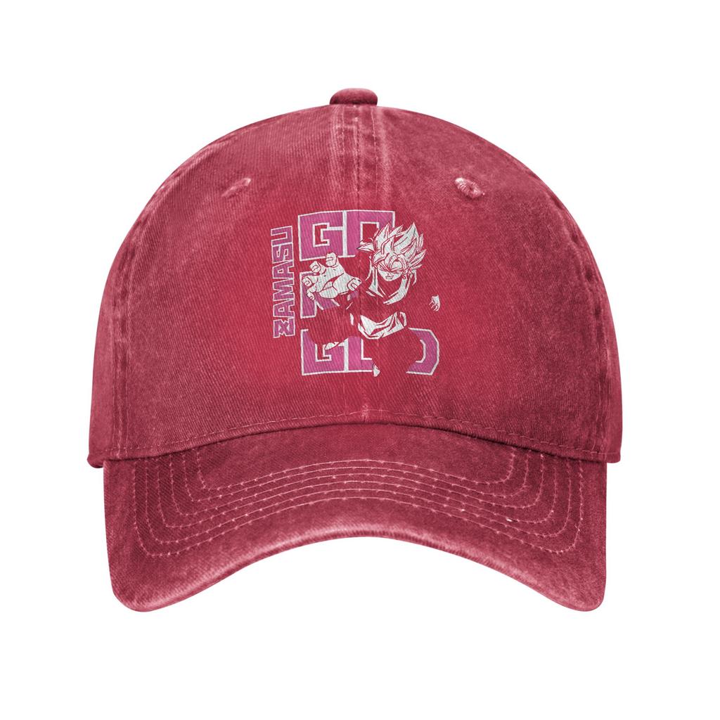 Dragon Ball Black Goku Baseball Caps Retro Distressed Denim  Headwear for Men Women Outdoor Summer Adjustable Fit Hats Cap