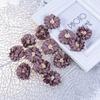 10PcsChrysanthemum Artificial Flowers Head Silk 4cm Fabric Flower For Wedding Decoration DIY Brooches Handmade Craft Accessories
