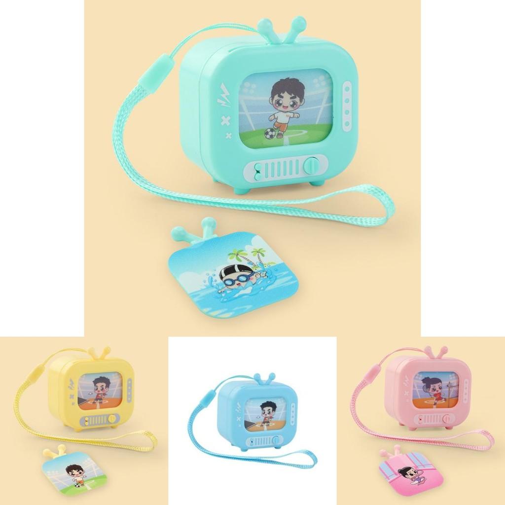 Childrens Cartoon Led Tv Pendant Light Sound Keychain Gift For Boys And Girls