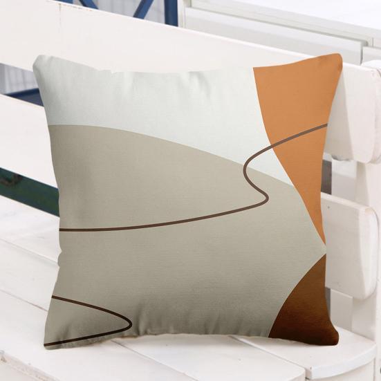 Наволочка с геометрическим принтом, моющаяся, невыцветающая наволочка, очень мягкая квадратная наволочка, украшение для дивана для дома