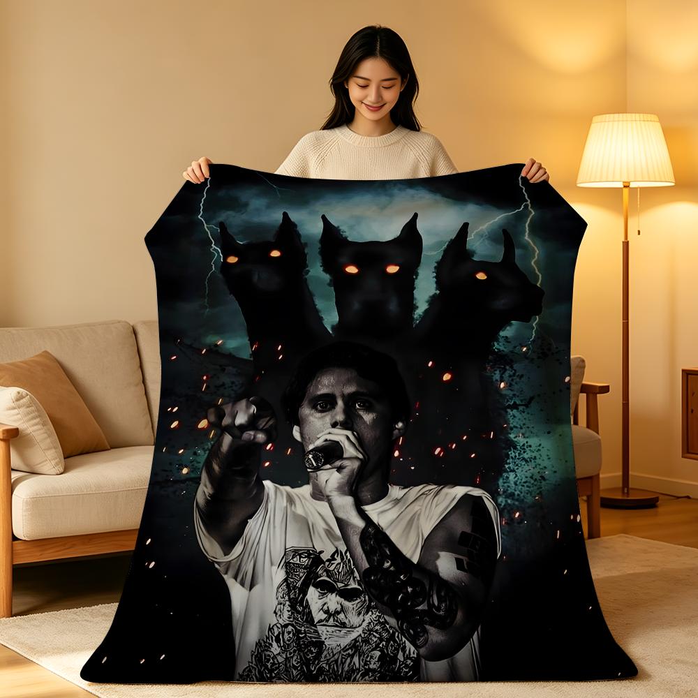 Музыкальная плед-одеяло C-Canserbero Throw из высокоплотного короткого плюша, мягкое, приятное для кожи, для дивана, для сна, для комнаты с кондиционером