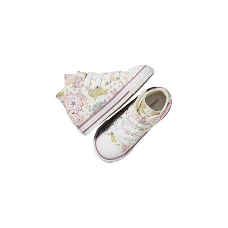 (TD) Converse Chuck Taylor All Star 1V Hi 'White Cat' Baby A05235C