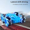 M2 2.4G Светодиодный трюковый автомобиль 4WD с защитой от помех, радиоуправляемый автомобиль с двусторонними светодиодными огнями, 3,7 В 500 мАч, для детей старше 6 лет