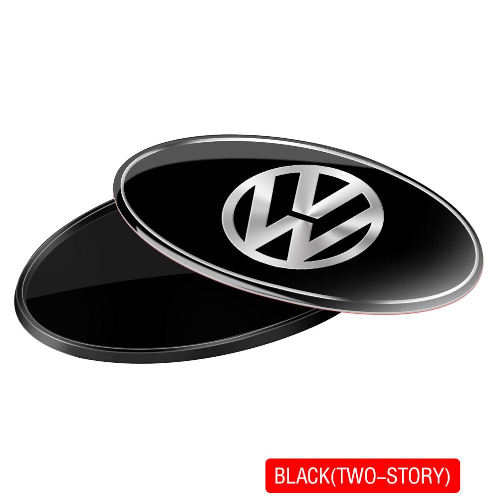 EFG1 1pcs 3D Oval Car Emblem Ellipse Logo Badge Decal Car Sticker For VW New R Jetta GTI Golf Beetle PASSAT MK4 Bora Auto Accessories