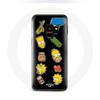 Case for Samsung Galaxy S9 Plus The Simpsons Stickers Black Background