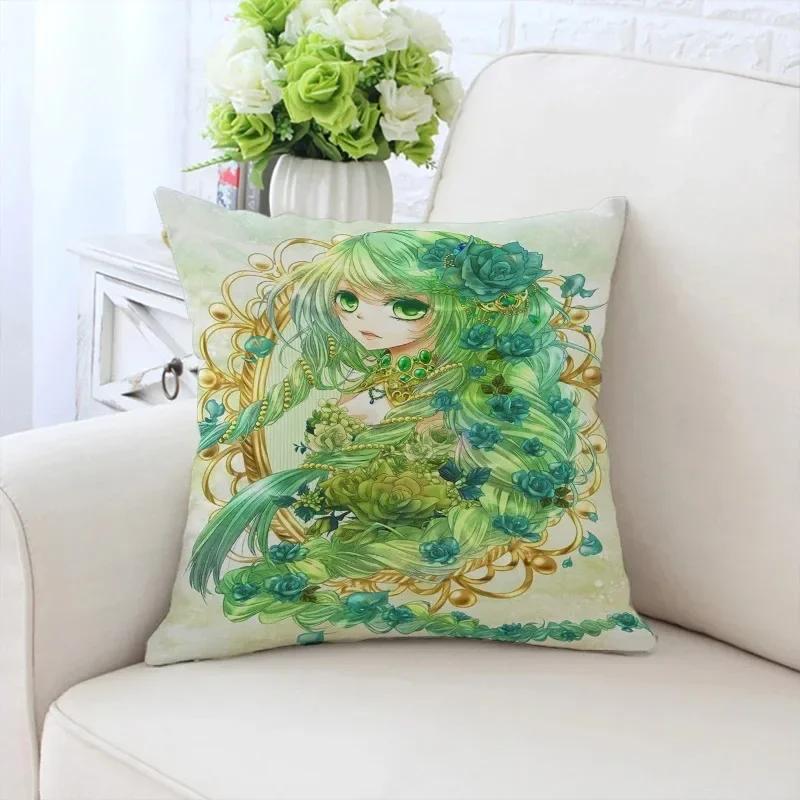 Роскошный домашний декор, наволочка для автомобиля, гостиной, дивана, чехол для подушки с рисунком подсолнуха и девушки