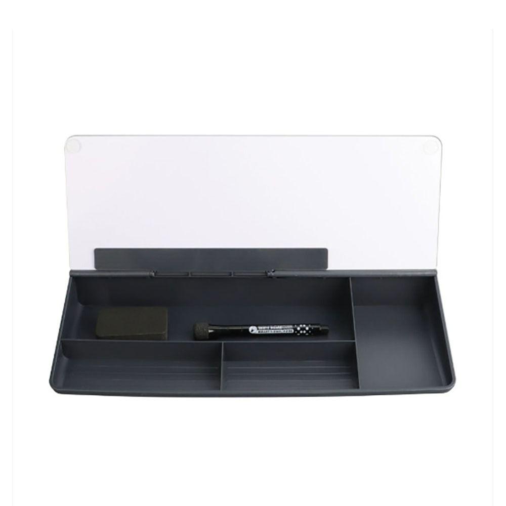 Hot Glass Desk Whiteboard With Storage Tempered Memo Keyboard Stand Household Plastic Message Board Home Office