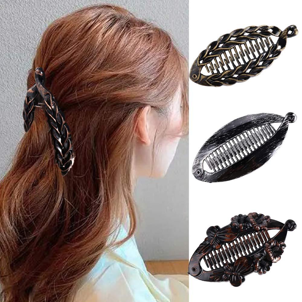 Fashion Banana Clips Women Fish Shape Hair Claws Hairpins Hair Clips Fish Clip