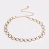 Elegant Gold And Silver Metal Waist Chain With Hook Closure For Daily Fashion