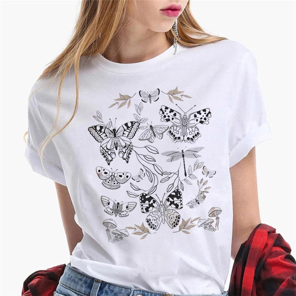 Goblincore T Shirt Women Graphic Designer T-shirts Girl Harajuku Clothes