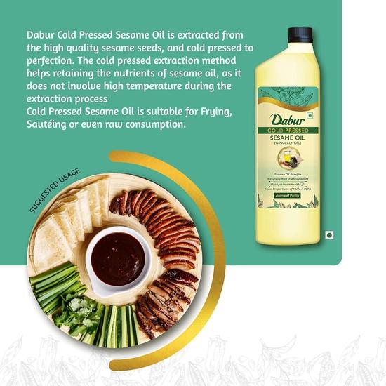 Carbamide Forte Dabur Cold Pressed Sesame Oil – 1L