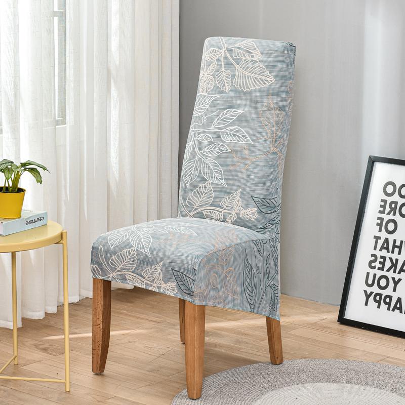 Чехол для стула с цветочным принтом и высокой спинкой, размер XL/M, эластичное платье для чехлов на стулья для столовой, свадьбы, банкета, домашнего декора