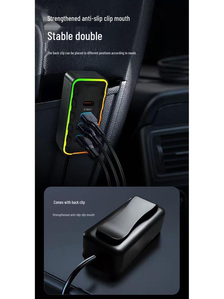 Bluetooth FM-передатчик для автомобиля Q39MP с цифровым дисплеем и многофункциональным автомобильным прикуривателем QC3.0