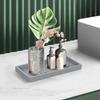 Countertop and Vanity Tray – Silicone Soap Dispenser Trays, Flexible Bathroom Trays, Dish Soap Holder Kitchen Counter Caddy, Organizer Sink Tray