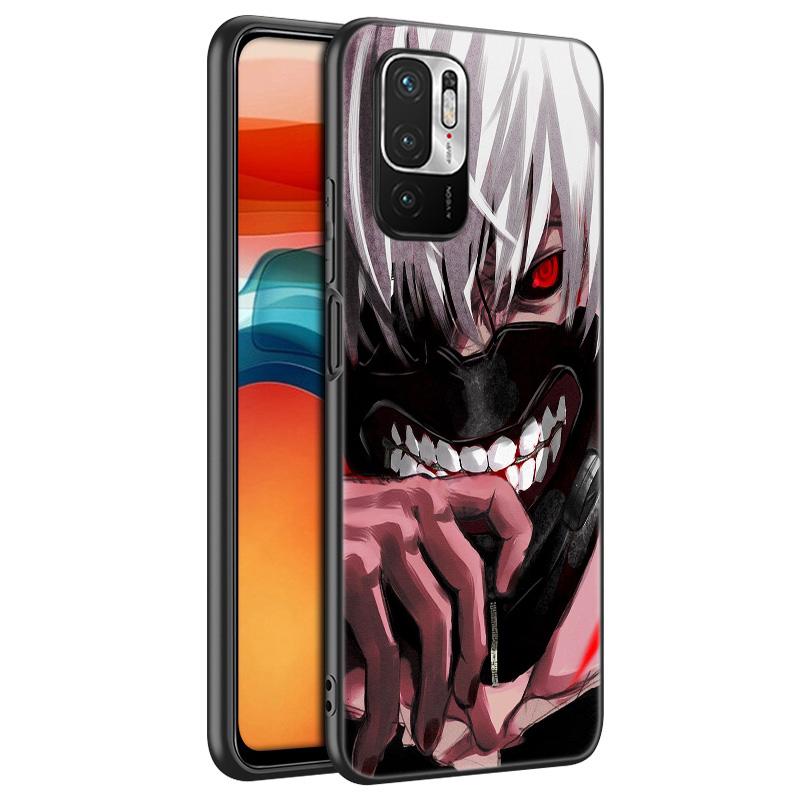 Модный чехол для телефона Tokyo Ghoul с аниме Kaneki Ken для Xiaomi Redmi Note 11 10 9 8 Pro 11T 10T 10S 9S 8T 9 9A 9C 9T, черный мягкий чехол