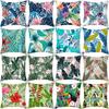 Peach Skin Printed Pillowcase Small Fresh Nordic Green Plant Sofa Cushion Cushion Cover Home Supplies