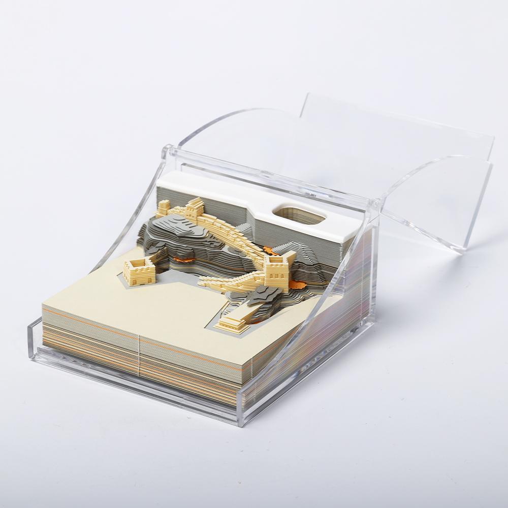 3D Стереоскопический Блок для Заметок Арт Стикеры Канцелярские Товары для Офиса