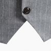 Men's Business Slim Fit Casual Men's Vest for Wedding Soft Wool Tweed Waistcoat Herringbone Groosmen Retro Vintage Slim