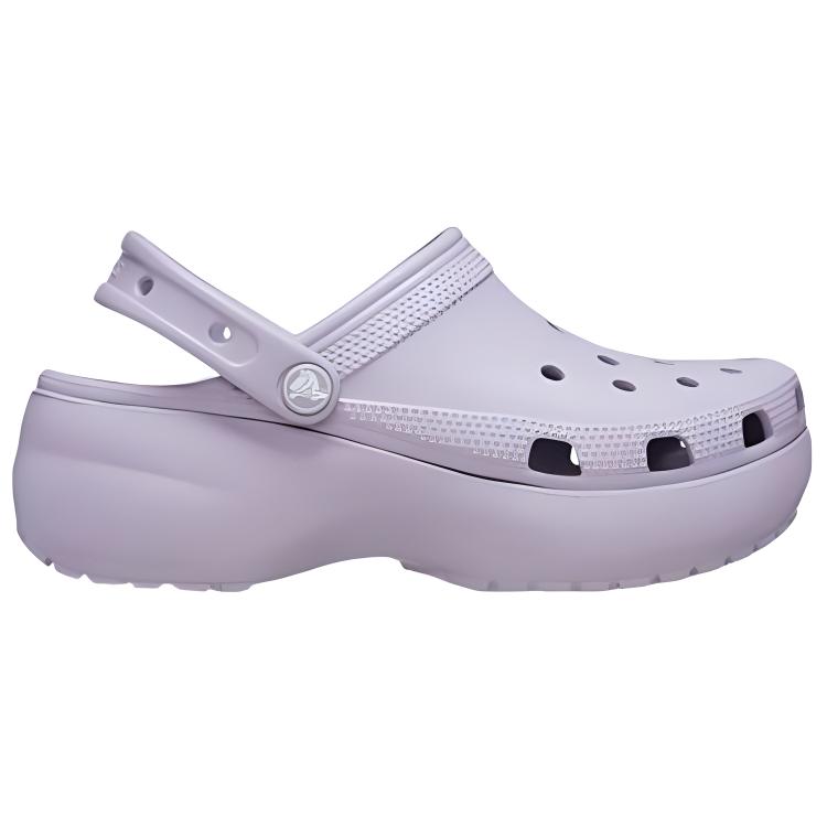 Crocs Классические клоги на платформе Клоги 4,1 см Женские Туманно-лиловый