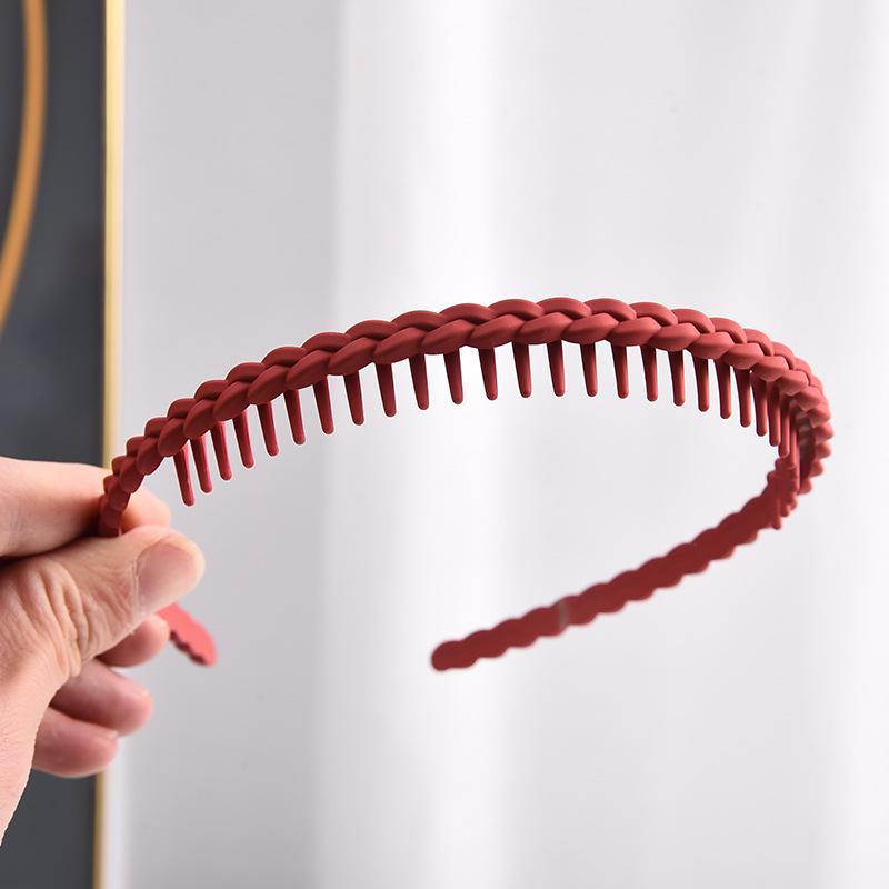 Нескользящий обруч для волос 2023 для женщин: Стильная прессованная повязка на голову с зубцами для умывания лица и создания образа знаменитой шпильки