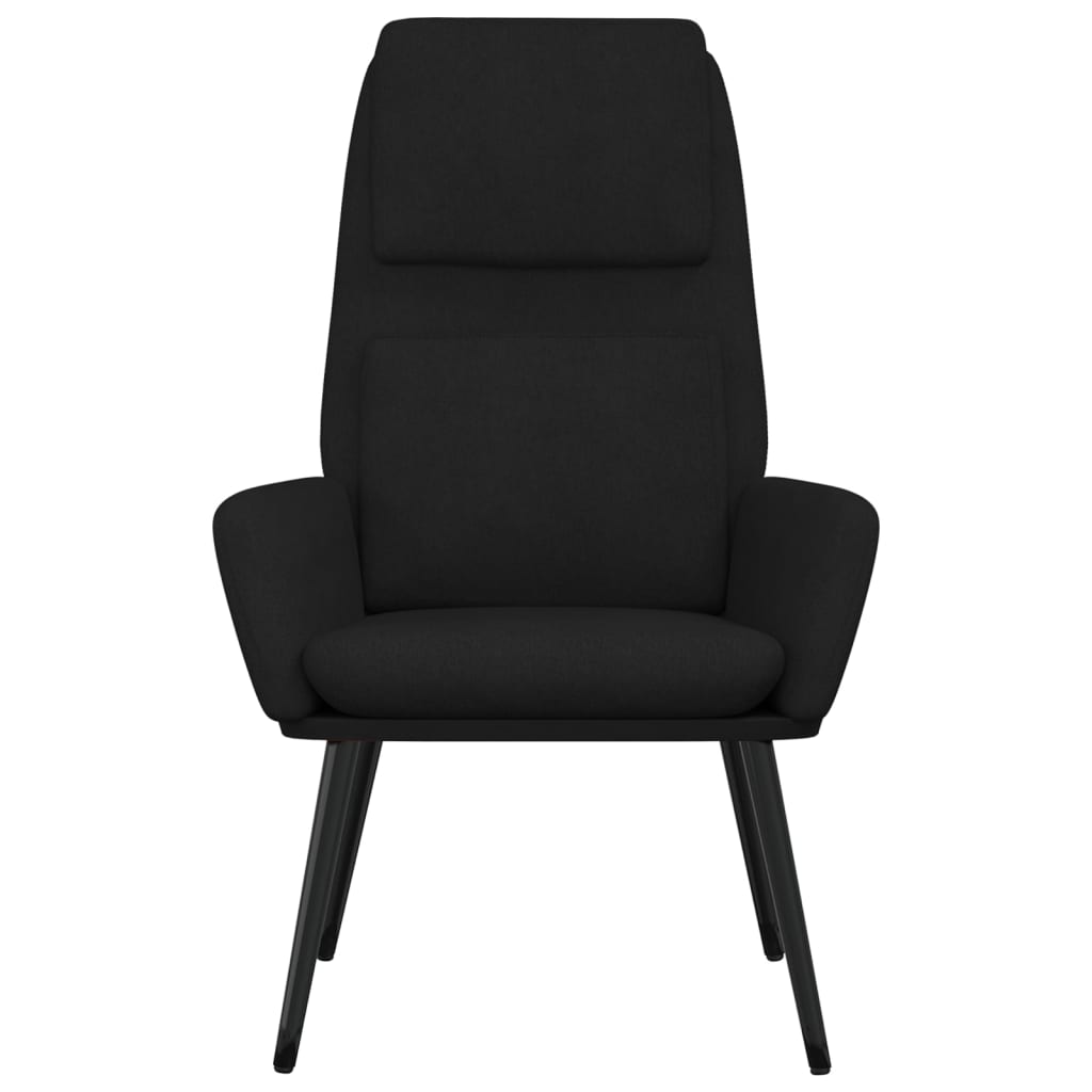 Relax Armchair Black Fabric