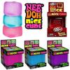 Сквиш Nee Doh Nice Cube, Супер-сжималка, Игрушка-антистресс, Прозрачно-красный куб-сквиш, Игрушка без BPA для детей и взрослых
