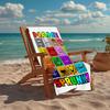 Custom Name Ultra-Soft Beach Towel with Sprunki Theme,Ideal for Pool - Camping, Diving - Perfect Travel Essential, Vibrant Beach Towel.