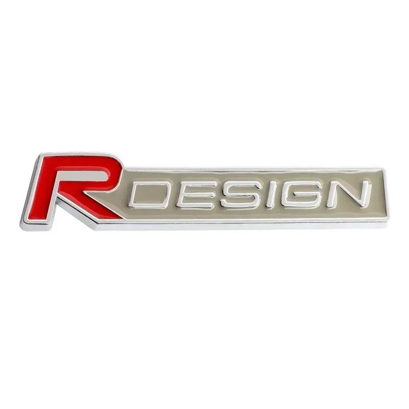 3d Metal R Design Logo for Car Rear Bumper Adhesive Badge for Volvo Rdesign XC90 S60 XC60 V70 S80 S40 V50 V40 V60 C30