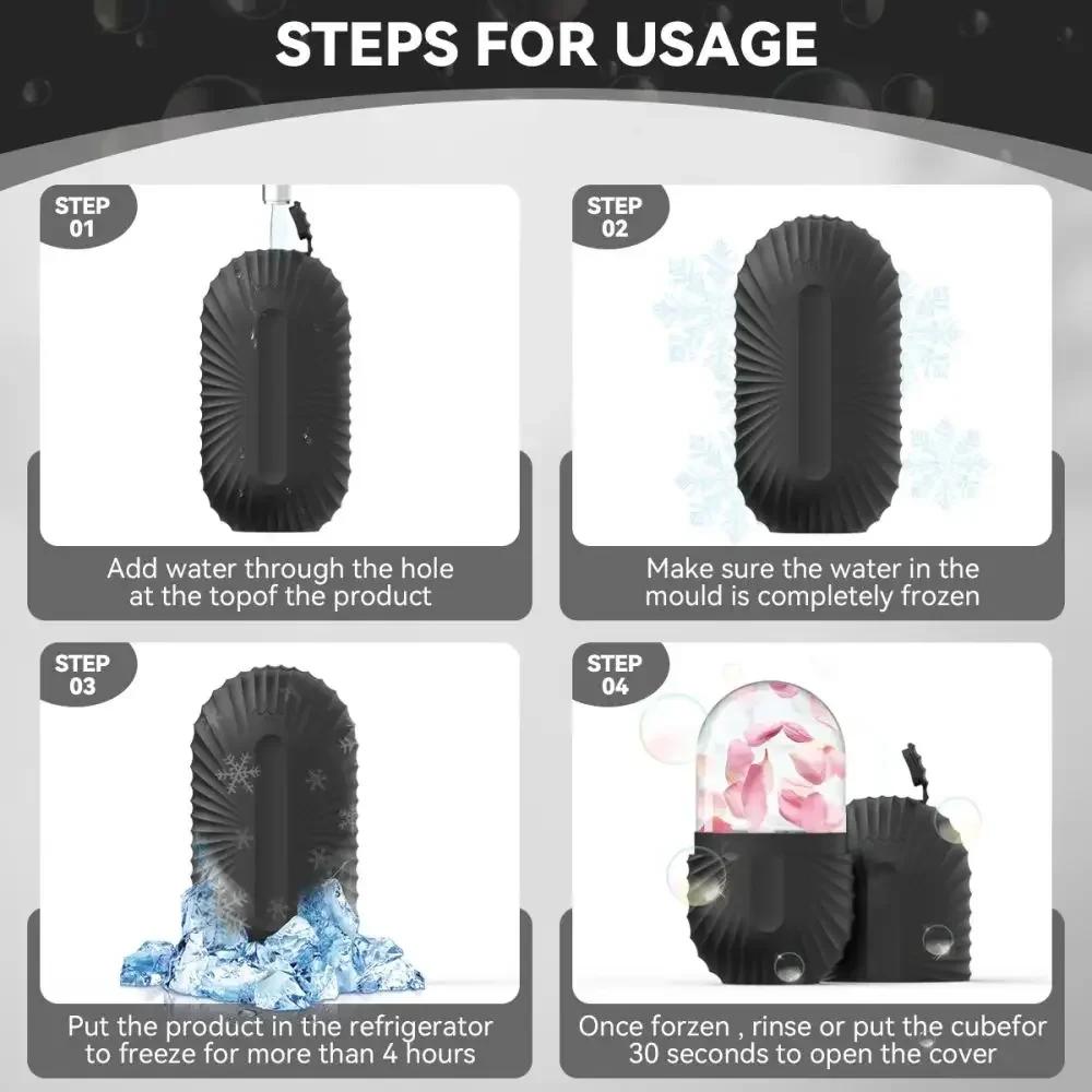 Ледяной ролик для лица и глаз Массаж лица Силиконовая форма для льда для красоты лица Снятие отечности Массажер для лица Инструменты для ухода за кожей