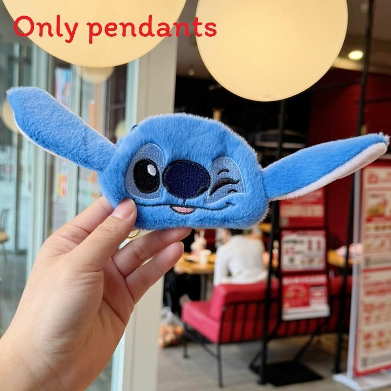 Плюшевый брелок Stitch с кольцом для ключей для украшения рюкзака и коллекционеров