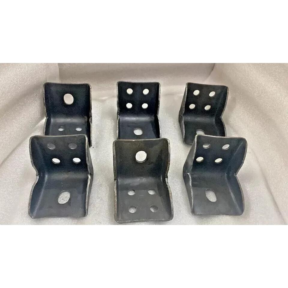 6 PCS Frame Body Mount Bracket For Willys Jeep MB CJ2A CJ3A CJ3B CJ5 M38 M38A1